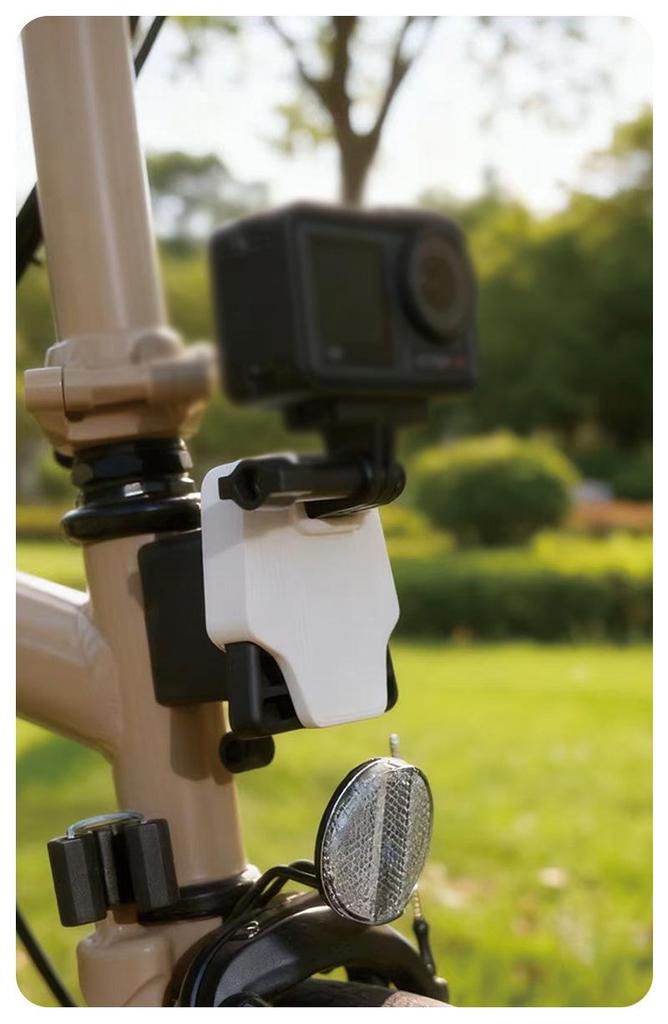 Крепление для света "Свиное рыло" и адаптер для камеры для Brompton, Dahon, GoPro и DJI Osmo