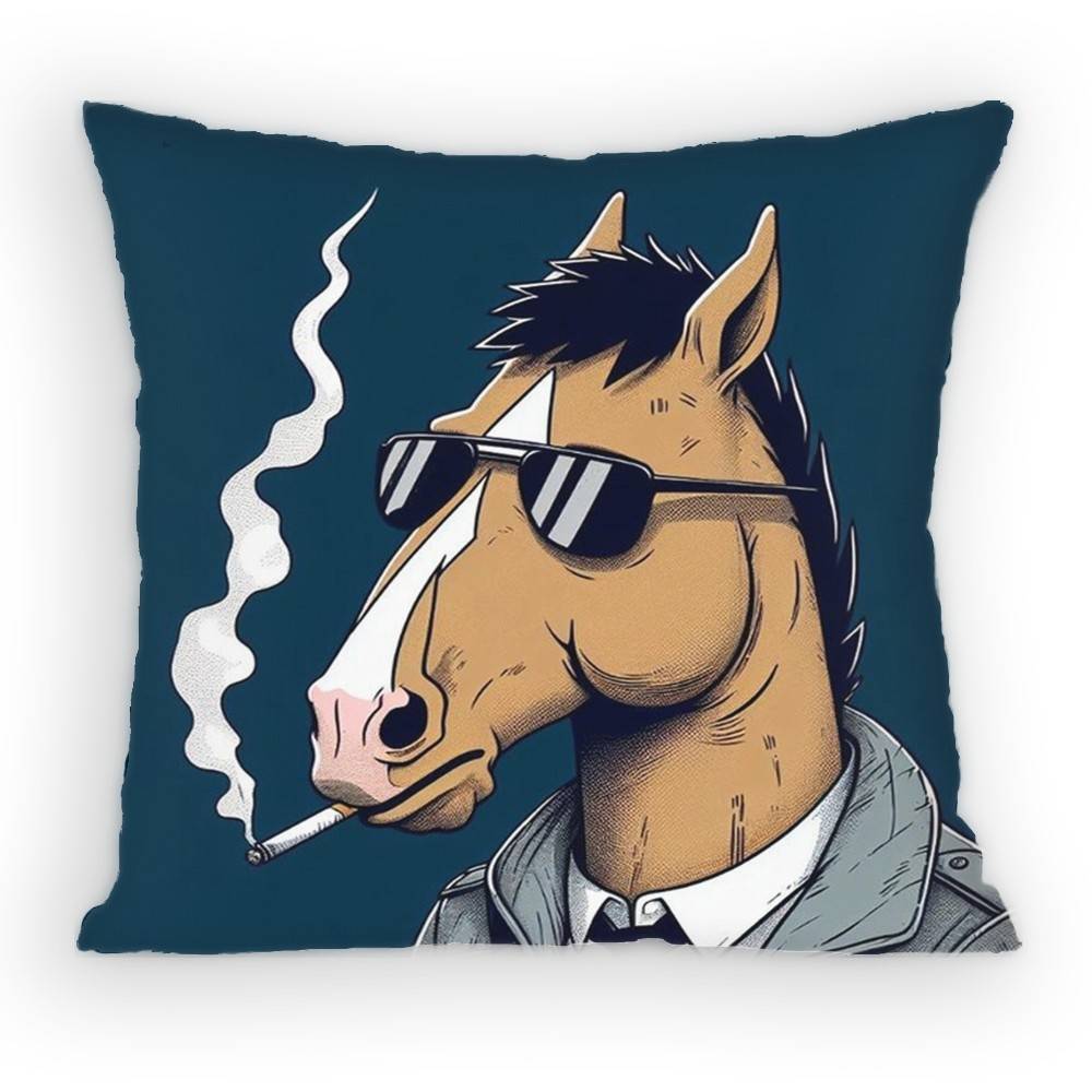 BoJack Horseman Pillow Case Antidustmite Pillowcase Invisible zipper silky Sofa cushion cover for bedroom