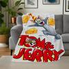 Tom & Jerry Phone Case CoverBlanket Flannel Throw Blanket for Sofa, Bed, Travel, Camping, Office