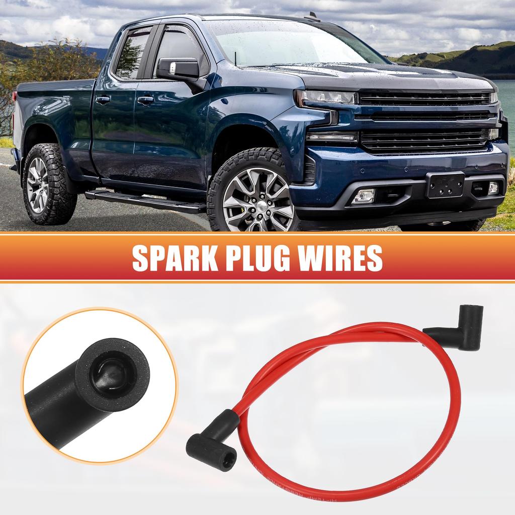 ACROPIX 8 мм Провод катушки зажигания, жгут проводов катушки зажигания для Chevy Small Block с крышкой HEI - Комплект из 8 шт.