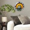 Elegant Living Space 30x30cm Round Glass Wall Clock Adding a Touch of Sophistication