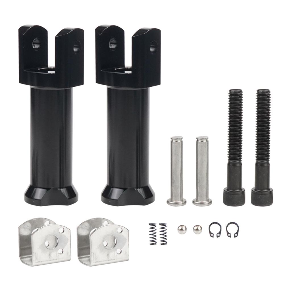 Комплект скоб для крепления подножек пассажира мотоцикла Davidson Softail 18-23, сменные аксессуары(Black / Silver)