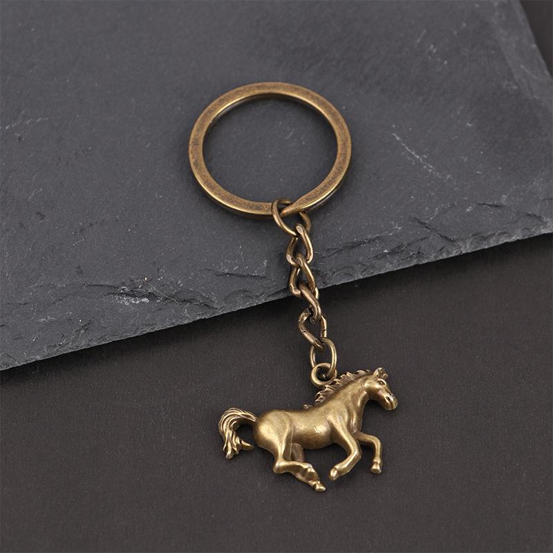 Animal Keychain Vintage Horse Pendant Keyring Bag, Purse Accessories Keychain Pendant