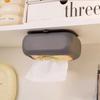 Силиконовый держатель для салфеток с присоской, настенный ящик для хранения салфеток, декоративный держатель для салфеток большой емкости, диспенсер-контейнер