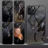 Доминирующий Крутой Конь Чехол для Телефона Закаленное Стекло Для IPhone 13 12 11 14 Pro Max Mini X XR XS 8 7 6s Plus SE 2020 Обложка