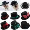 Pet Accessories Dog Costume Top Hat Party Cosplay Dogs Caps Headwear Pet Gentleman Hats Cowboy Hat
