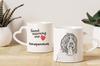 Schapendoes, Dutch Sheepdog, Nederlandse Schapendoes - cup with a dog, adorable cup with a heart-shaped handle, universal gift from the Art-Dog brand