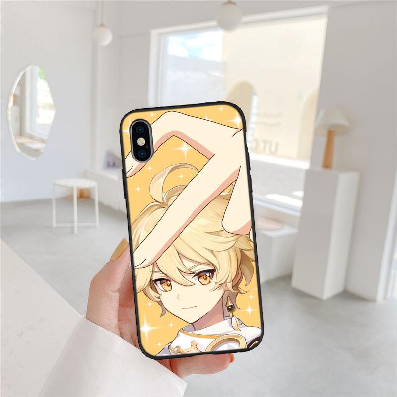 CJ61 Genshin Impact Cool Soft Shell Phone Case for Redmi Note 13 14 Pro+ Plus A3 A3X 13X 13C 13R 14S 14C 14R