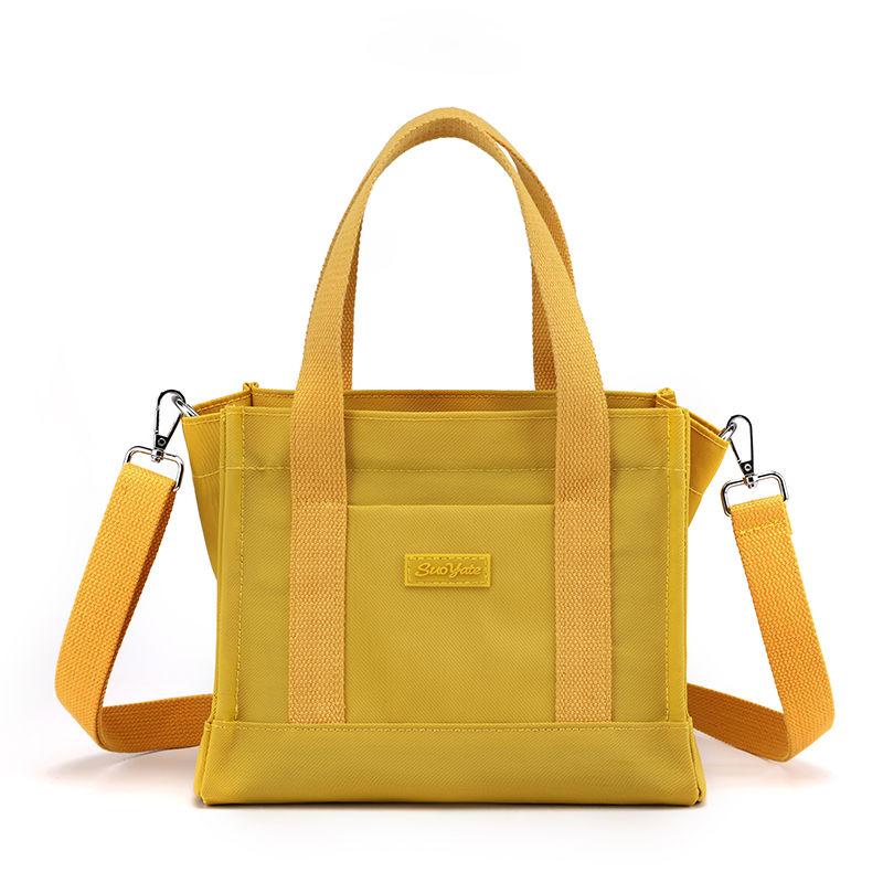 Маленькая женская большая сумка на молнии, холщовая женская сумка, холщовая маленькая сумка для покупок, портативная маленькая сумка для хранения книг для девочек