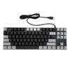 Mechanical Keyboard 87 Keys Blue Switch RGB Backlit Contrast Color Ergonomic Wired Keyboard for