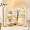 Wall Mounted Pegboard Organizer Perforated Board Storage Rack, Foldable Plastic Organizer, No Peg for Office Drilling Shelf Home Desk And Rack