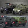 1/28 масштаб Dongfeng Warriors, литая под давлением модель автомобиля из сплава в стиле милитари, игрушечный грузовик с откатным механизмом со звуком и светом для детей и взрослых, подарочная коллекция