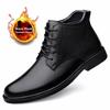 Осенняя и зимняя обувь. Высококачественные мужские ботинки. Натуральная кожа. Водонепроницаемые деловые зимние ботинки. Резиновая обувь на шнуровке. Прямая поставка.