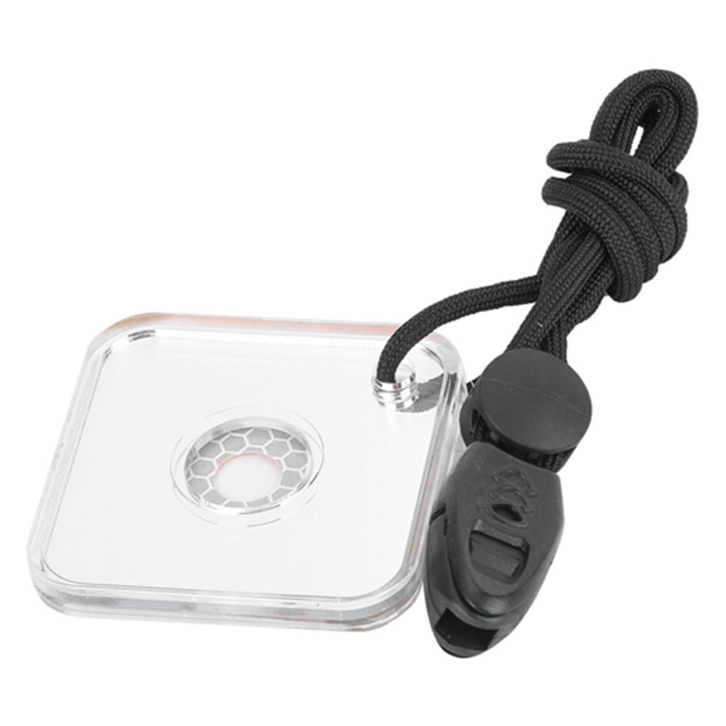 Outdoor Survival Acrylic Reflector Signal Mirror Safety with Lanyard whistle