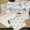 Bow Printed Drawstring Storage Bag Canvas Drawstring Hanging Bag Casual Cotton Pouch  Work