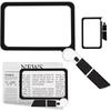 5X Magnifying Glasses with Light, 48 LED Magnifying Glasses for Reading, Foldable Handheld 3 Dimming Modes, For Newspaper, Small Print for Seniors