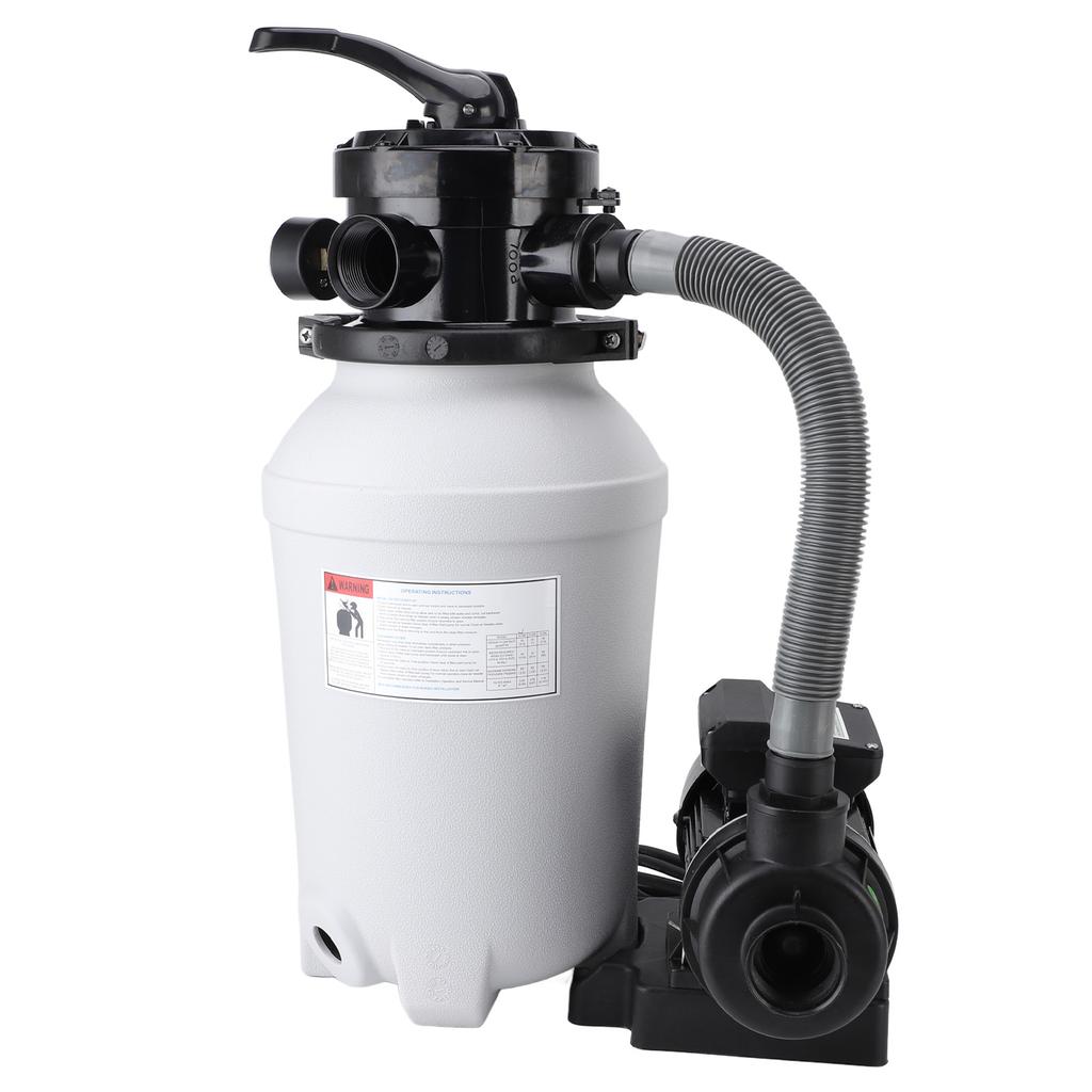 Система песчаного фильтра-насоса для надземных бассейнов 10-дюймовый песчаный резервуар 0,25 л.с. 250 Вт насос для бассейна IPX5