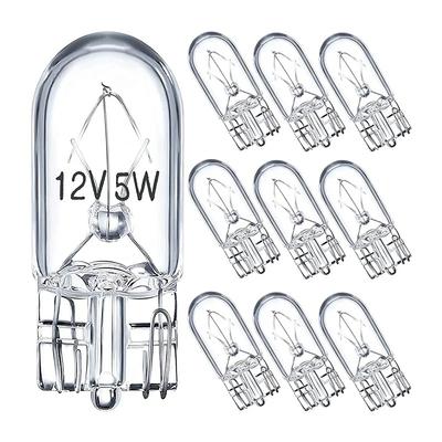 12V 5W T10 Галогенные лампы 10 шт. для бокового габаритного огня автомобиля