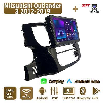 Android Carplay автомобильное радио для Mitsubishi Outlander 3 2012-2019 мультимедийный проигрыватель головное устройство стерео GPS навигация BT WIFI 4+64 ГБ
