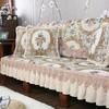 Luxury Jacquard Fabric Sofa Cover Chenille Slipcover Living Room Decor Anti-slip Sofa Protective Covers All-season Sofa Towel