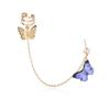 Statement Butterfly Chain Earrings Fashionable With Urban Street Style