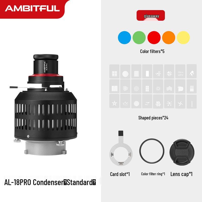 Конденсаторная лампа Ambitful Zhijie AL18 Pro для фотографии с креплением Bowens