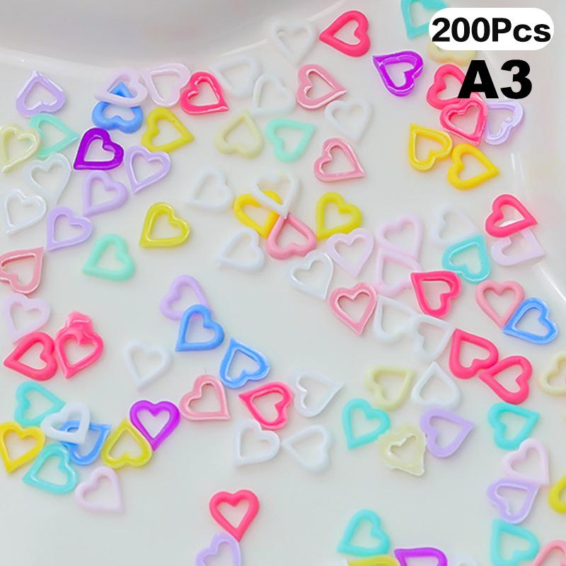 Смешанные звезды, персиковые, в форме сердца, цветные украшения для ногтей, симпатичные смоляные стереоскопические аксессуары для ногтей, роспись ногтей, маникюрный салон своими руками