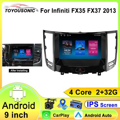 Carplay Radio Coche Android 13 для Infiniti FX35 2009 2010 2011 2012 2013 GPS Navi автомобильный мультимедийный стереоплеер головное устройство