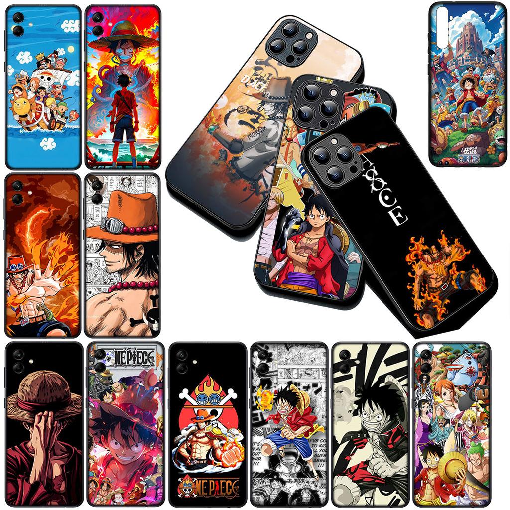 Portgas D Ace One Pieces Luffy Phone Case for OPPO A80 A18 A16 A40 A17 A15 A38 A78 A79 A54 A57 A12 A60 4G 5G Protective Cover