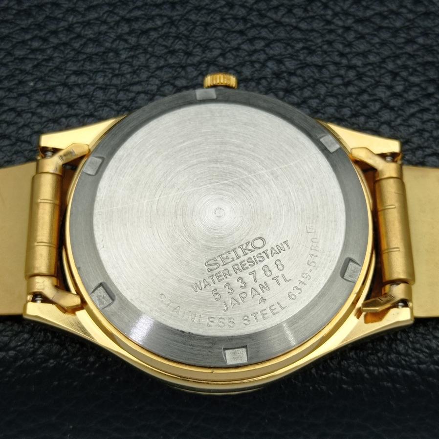 ВОССТАНОВЛЕННЫЕ ВИНТАЖНЫЕ SEIKO 5 AUTO 6309A ЯПОНИЯ МУЖСКИЕ ЗОЛОТЫЕ ЧАСЫ С ЦИФЕРБЛАТОМ a425919-2