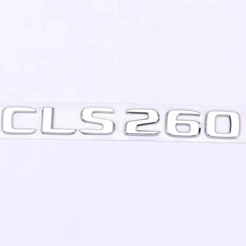 AASV1 3D gloss black silver ABS Fit for Mercedes-Benz new letter CLS260 CLS300 CLS320 CLS350 CLS400 digital sticker rear badge