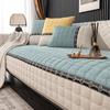 New Autumn and Winter Velvet Sofa Cushion Simple and Non Slip Plush Leather Sofa Cover Modern Corduroy Backrest Towel Cover Fabric