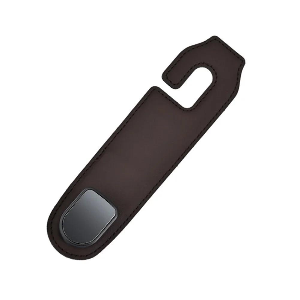 Автомобильные крючки Инструменты Сиденья Судьи Кожа Замша Авто Подголовник Крючки Хранение Вешалка Модернизация Автомобильный Интерьер Аксессуары