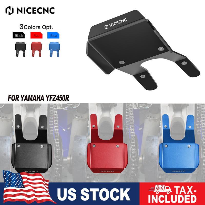 NICECNC YFZ 450R Swing Arm Skid Plate Guard For Yamaha YFZ450R 2009-2024 YFZ450RSE 2014-2024 YFZ450X 2010-2011 Billet Aluminum