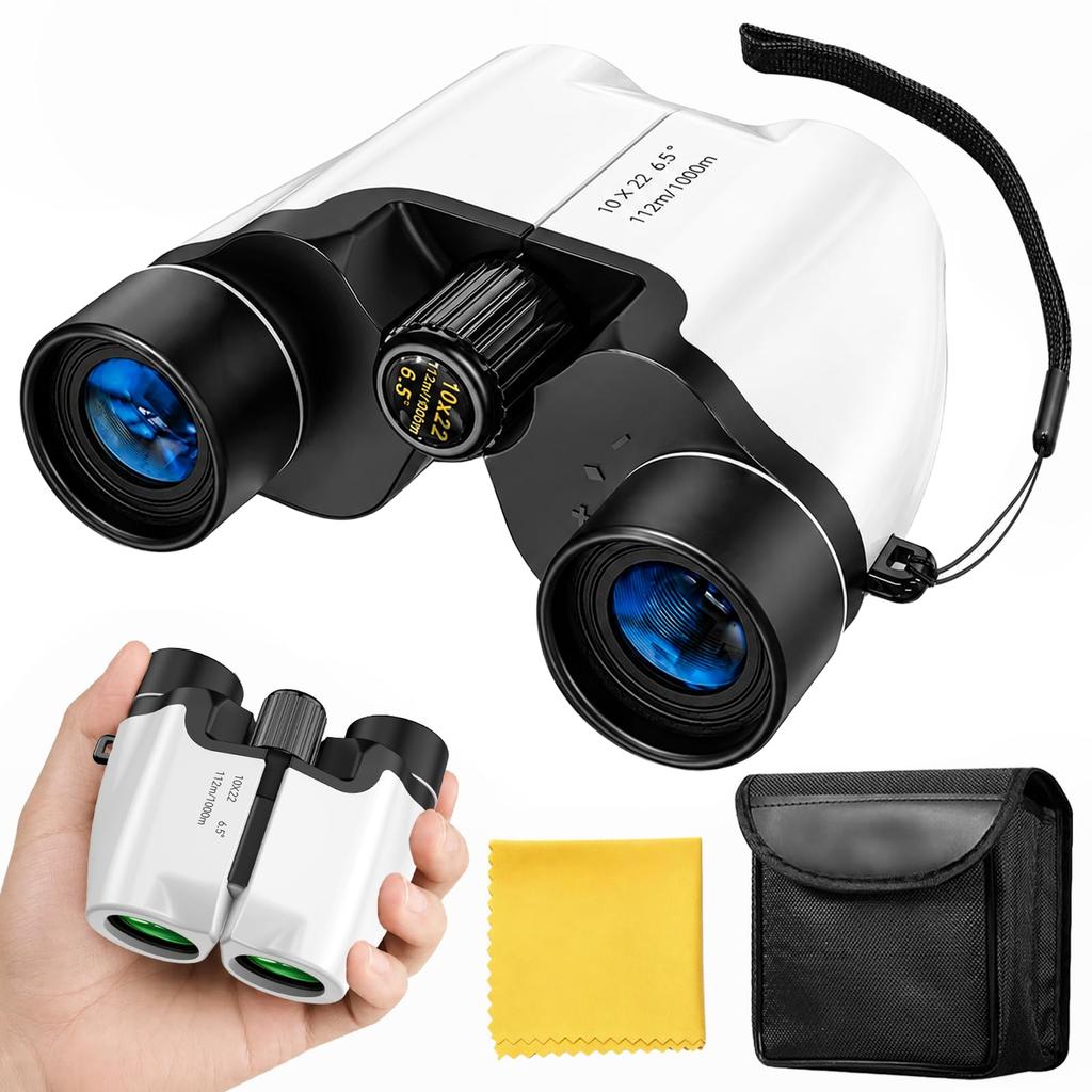 Binoculars for Live 20mm large aperture field of 10x suitable for nature observation and Events eyepiece, ultra-wide view, magnification,