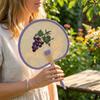 Retro Hand-Woven Fan Chinese Style Hand Cranked Fan Compact Hand Braided Fan  Photo Prop