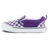 Knu Slip Durable Low-Top Skate Shoes Unisex Sneaker Purple White VN0009QDZ1N