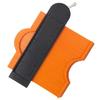 Hoshitama Contour Gauge, 120mm, with Scale, Locking Type, PC, Orange, KTIN05-O (For Measuring Contours, Copying Contours, DIY, and Woodworking)