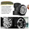 White Waterproof Cars Wheel Tire Oily Mark Pen Auto Rubber Tyre Paint Pen Cd Metal Permanent Paint Marker Graffiti Touch Up