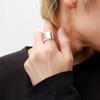 [Shinjuku Gin no Kura] square seal stand ring silver 925 ring ring No. 13 men's signet ring stamp simple mirror surface Square type square