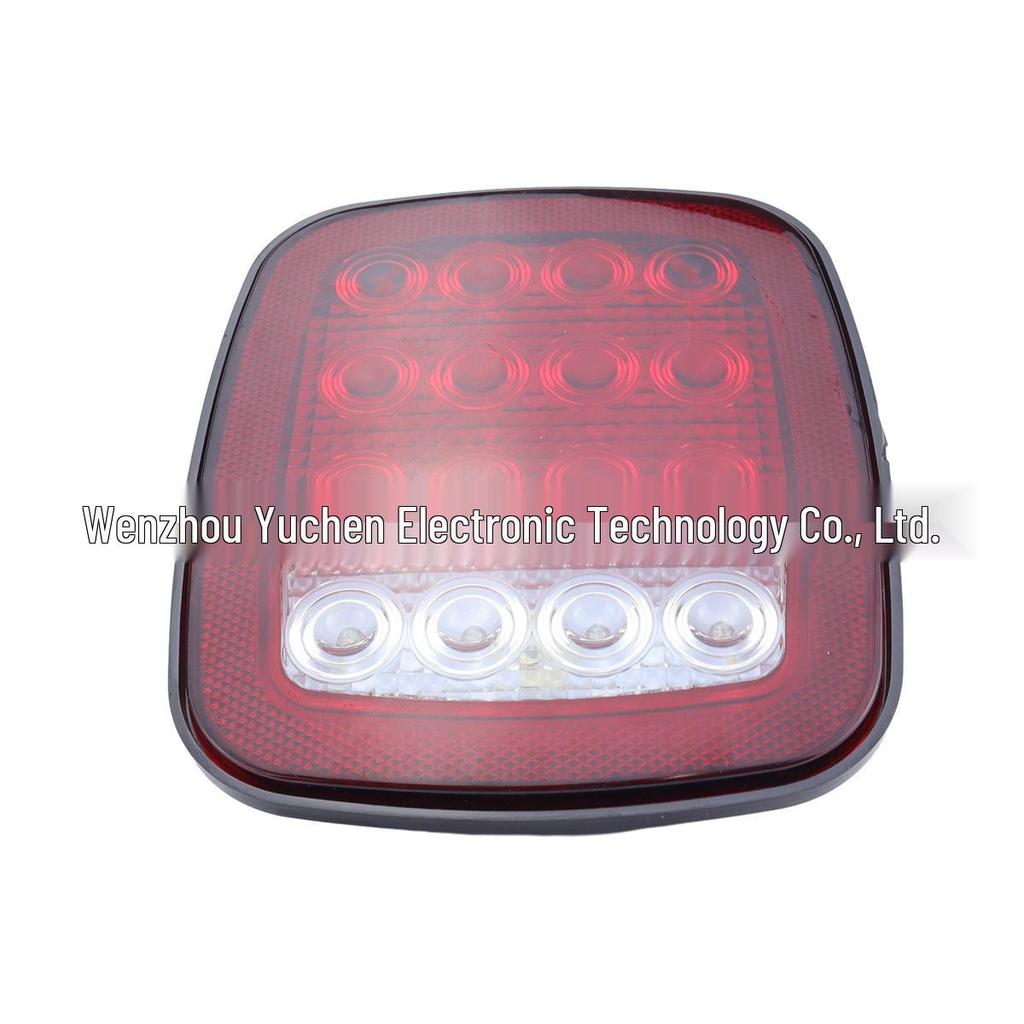 Universal LED Truck Trailer Tail Light: High-Brightness Brake, Running, License Plate & Warning Light