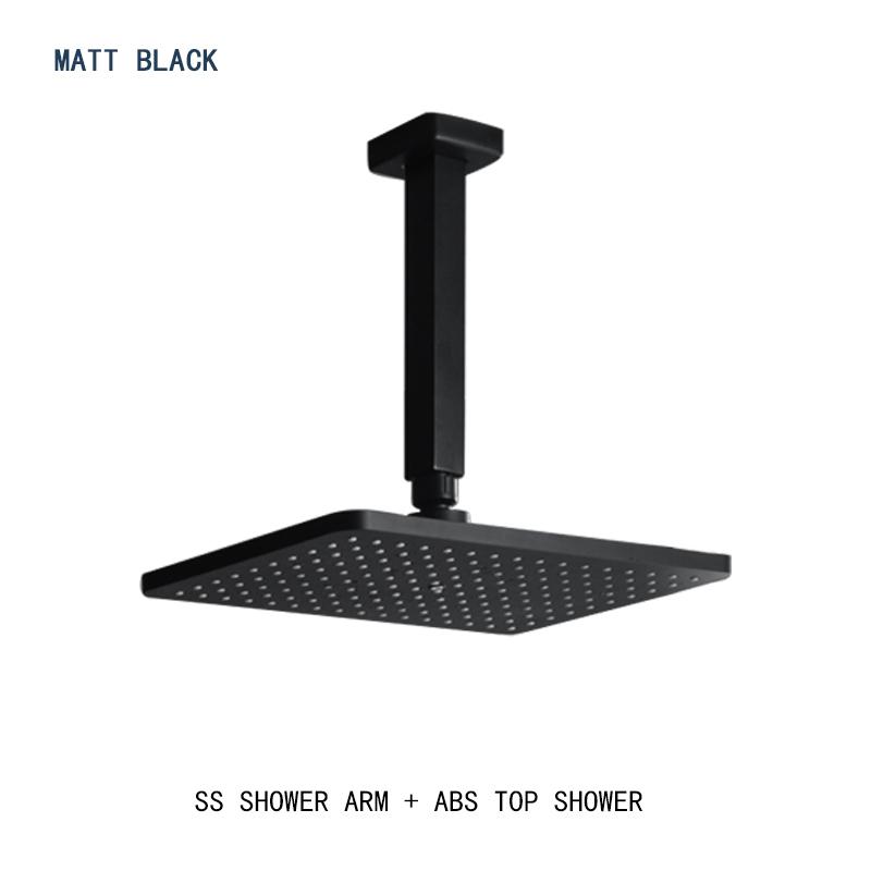 Встраиваемый в стену смеситель для душевой кабины в ванной комнате, верхнее крепление, потолочный кронштейн, большая панель, душевая головка «тропический душ», смеситель для ванны, набор для душа с горячей и холодной водой