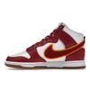 Nike Dunk High Chenille Swoosh - Gym Red Мужские кроссовки Белый Желто-охристый Резина Средне-коричневый DR8805-101