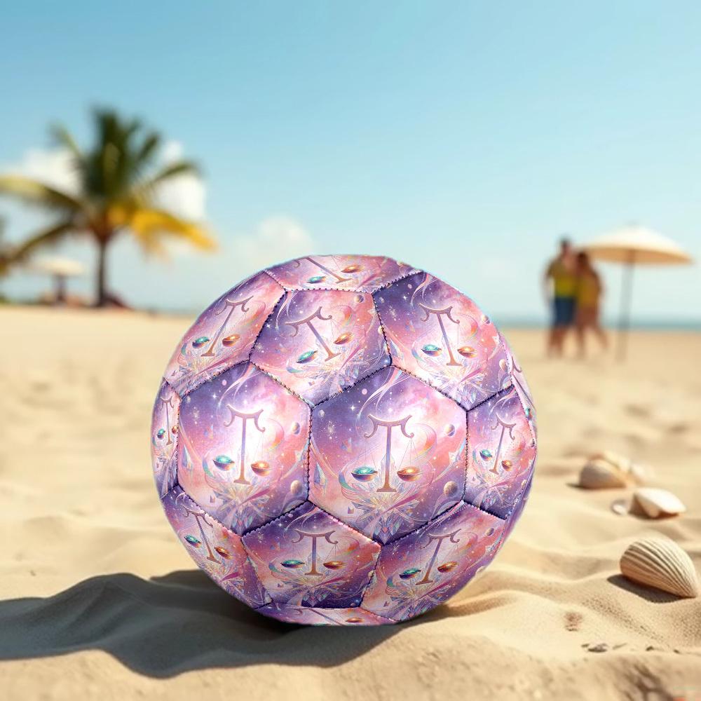 1pc Cosmic Balance Theme Soccer Ball Football, Size 5, Lightweight PVC, Durable Outdoor Training Soccer Ball, Gift m61489
