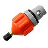 Pump Adapter Inflatable Boat Air Valve Adaptor Paddle Board for Canoe Kayak Inflatable Boat Air Valve Adaptor Orange/Black