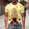 Костюм для малышей Dragon Ball Z Son Goku, детская летняя мужская футболка с принтом в стиле аниме, белая, черная, для мальчиков и девочек