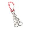 Deck Anchor Pegs with Spirng Buckle Retractable Spring Aluminium Alloy Wind Rope Anchor Outdoor