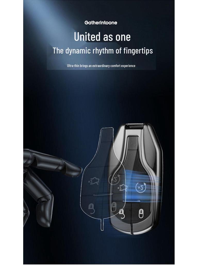 Чехол для ключа Maserati для Levante/Ghibli: Премиальная мужская сумка-ракушка модифицированного типа