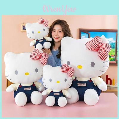 Плюшевая игрушка Hello Kitty Мультяшная с коротким ворсом из полиэстера Для детей и коллекционеров
