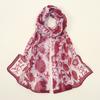 Luxury Brand Women Beach Scarf Georgette Silk Shawls Design Print Headband Female Summer Headband Wraps Sunscreen Hijab